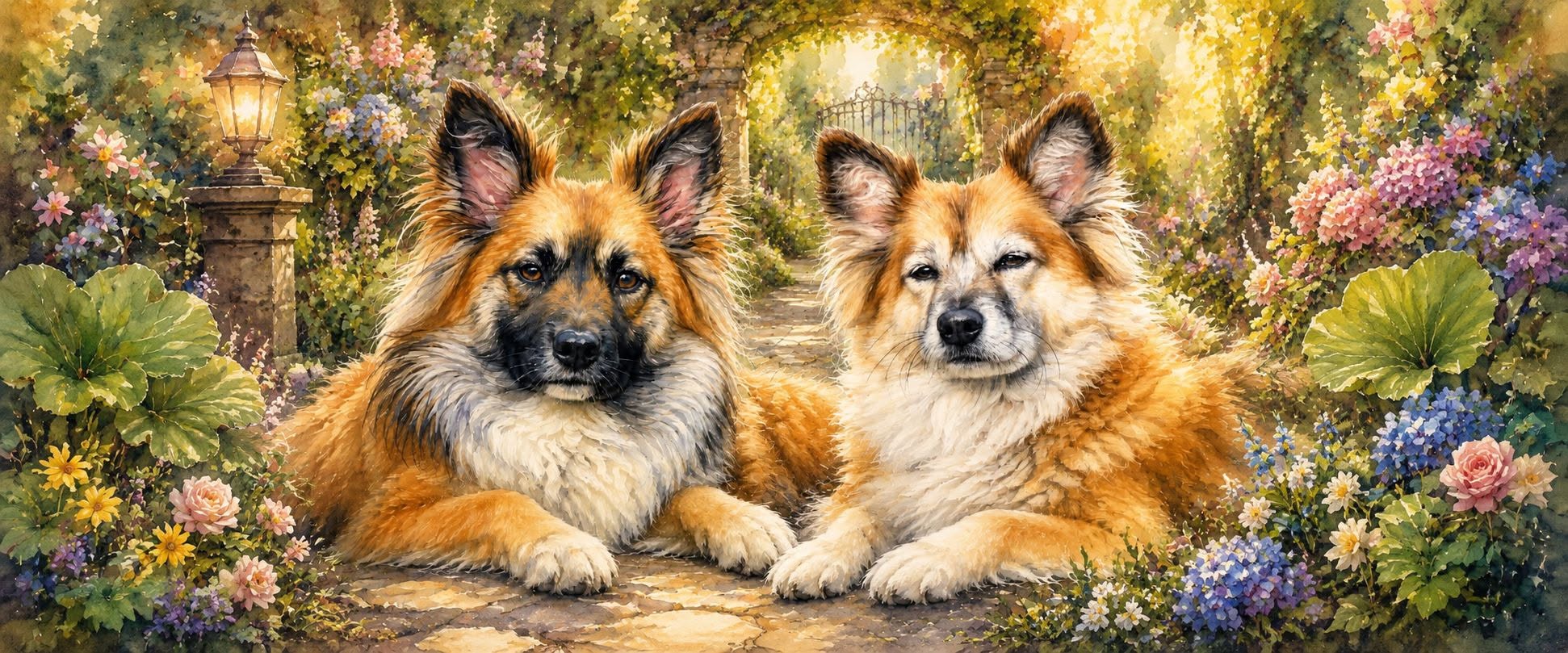 IJslandse Honden, Rosa en Twirre IJslandse Honden, Rosa en Twirre